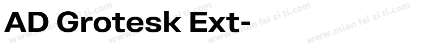 AD Grotesk Ext字体转换